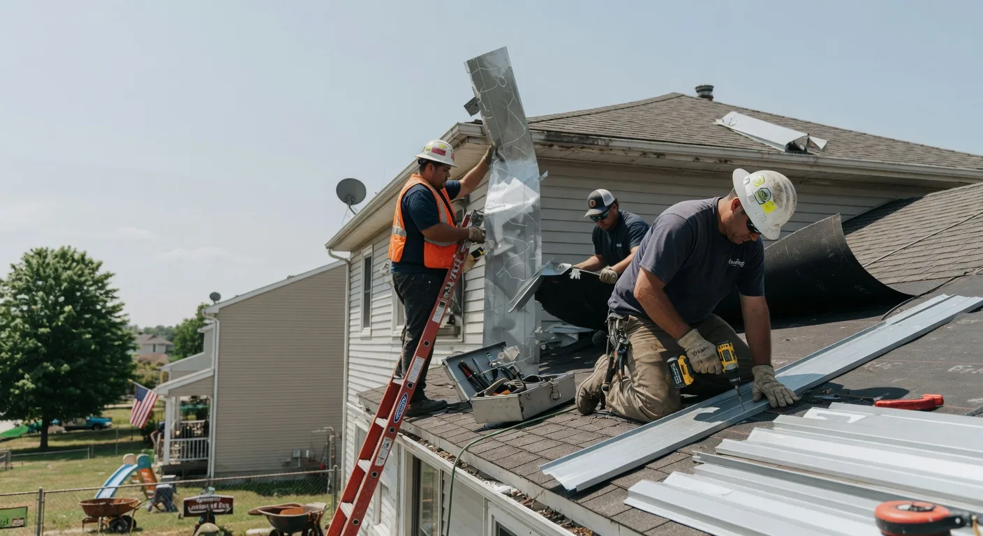 Storm Damage Metal Roof Repair in Weatherly, PA